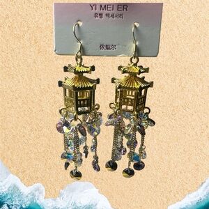 Gold Lantern Earrings